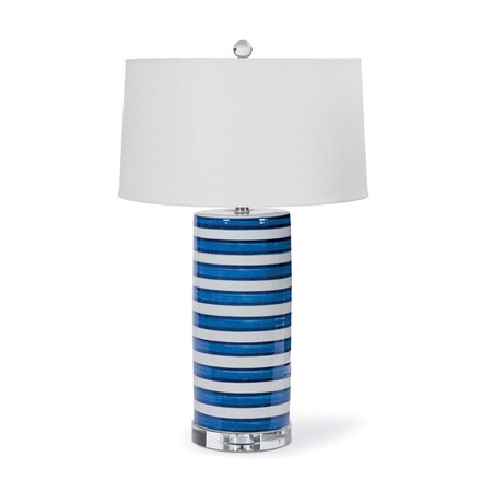Regina Andrew Striped Ceramic Column Table Lamp 13-1115